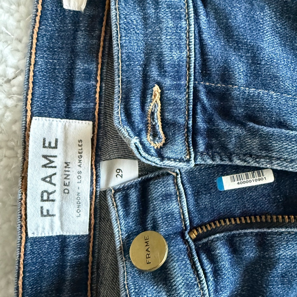 Frame Denim Medium Blue Flare Jeans - Picture 6 of 11